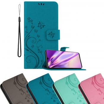 Funda Libro Turquesa Floral para Huawei P30 PRO - Protección con Cierre Magnético, Soporte y 3 Compartimentos para Tarjetas