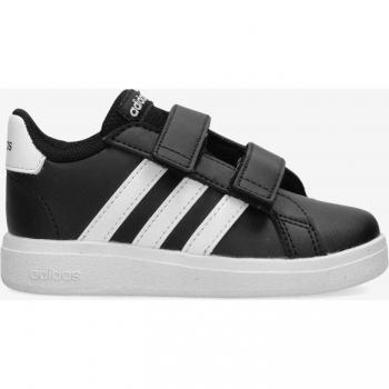 Adidas Grand Court Kids' Velcro Sneakers Size 27 Black