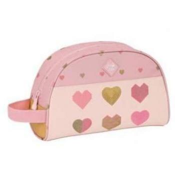 NECESER ESCOLAR GLOW LAB HEARTS ROSA