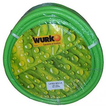 Manguera de látex con malla verde 15 mm 20 bar - Rollo de 50 metros