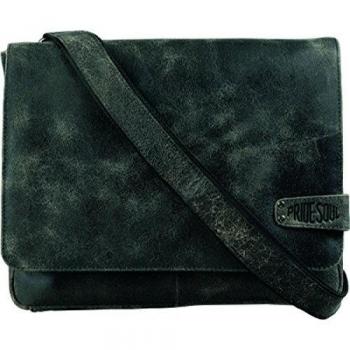 Pride and Soul Jolly 47154 - Bolso bandolera de piel, color negro