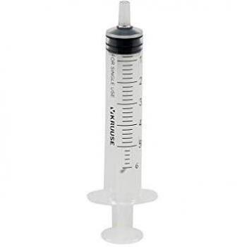 Kruuse Jeringa Desechable 3 Componentes 100 Unidades 5 ml