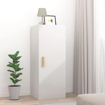 Armario de pared blanco pulido 34,5x34x90 cm de madera multicapa