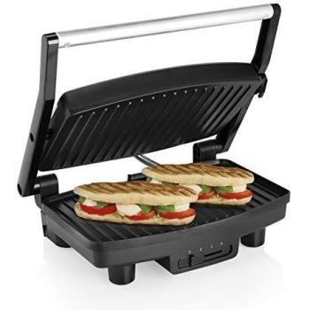 Tristar GR-2856 Parrilla de Contacto, 28 x 19 cm, Revestimiento Antiadherente, 1500 W, Negro