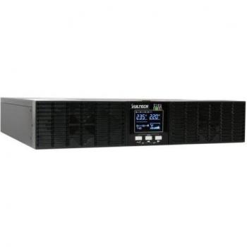 Vultech UPS Rack 1000VA Online Doble Conversión 1000W Onda Sinusoidal con 8 Salidas AC y Display LCD