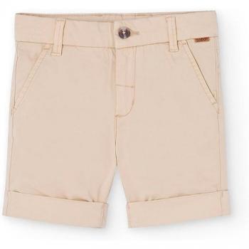 Bermuda de niño Boboli 738390 ARENA con cintura elástica y detalle de cordones