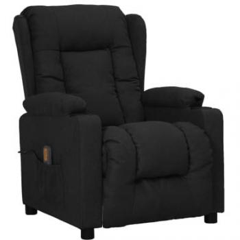 Sillón de masaje elevable tela negro Día y Noche