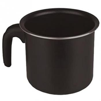 Pote Aluminio Inducción Luxe 14 cm 3 mm Ø14x12cm, válido para inducción y todo tipo de fuegos, color negro