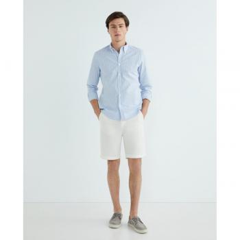 Pantalón Bermuda Chino de Hombre North Sails Freedom Cloud Algodón Stretch Regular Fit Blanco W33