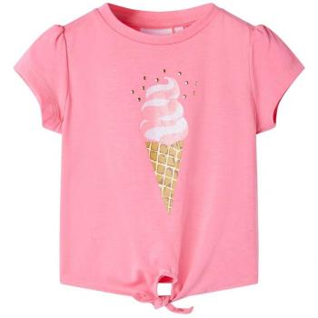 Camiseta infantil rosa brillante fluorescente 104
