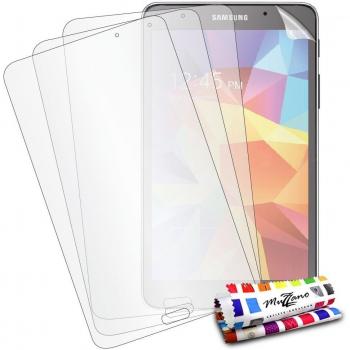 3 Protecciones de Pantalla transparentes para SAMSUNG GALAXY TAB 4 8.0 UltraClear Originales de MUZZANO de Calidad PREMIUM - Tratamiento Anti-rayado, Anti-rastro y Anti-polvo + De regalo 1 ESTILETE + 1 PAÑO MUZZANO