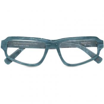 Retrosuperfuture NUMERO 113 MARMO TURCHESE J9F Women’s Eyeglasses Blue Size 56 (Frame Only) - Blue Light Block Available