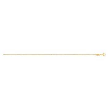 Thomas Sabo Fine Anchor Chain Necklace in Silver and Gold Plated, 1mm Thickness