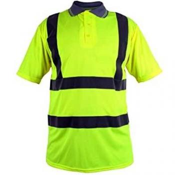 Blackrock Hi-Vis Yellow Polo Shirt, fully EN certified - 2XL