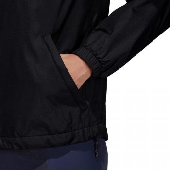 Adidas W WND JKT FL Sweatshirt, Mujer, Black, L
