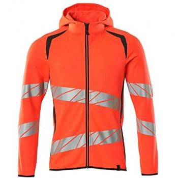 Sudadera con Cremallera Hi-Vis Rojo/Gris Oscuro Mascot Accelerate Safe XS