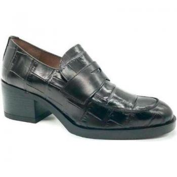 Mocasín Croco Wonders Tacón 3 cm Negro
