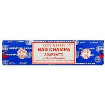 Incienso Nag Champa, 15 g, Satya, Lote de 12 recipientes