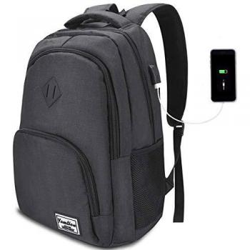YAMTION 17 Pulgadas Mochila de Portátil con USB Puerto para Escolar Negocio- 35L