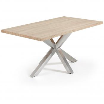 Kavehome Mesa New Argo 160x90, Inox Mate Dm Natural