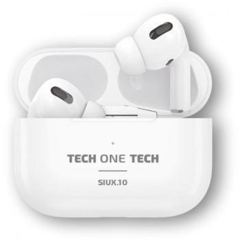 Auriculares in Ear Bluetooth Tech One Tech TEC1410 Blanco con estuche de carga, autonomía de 5 horas