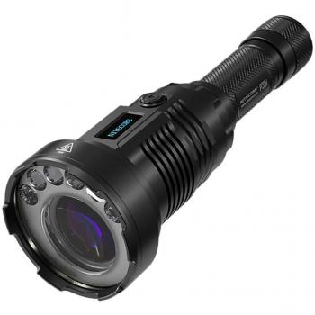 Nitecore P35i Rechargeable LEP Flashlight with 3000 Lumens, 1650m Beam Distance, OLED Display, IP68 Rating, Includes Free 5000mAh Battery