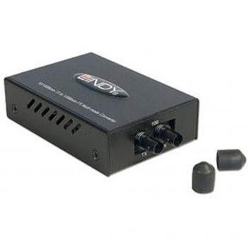 Lindy ST Fast Ethernet Fibre Optic Converter 100Mbit/s convertidor de medio - Convertidor de red
