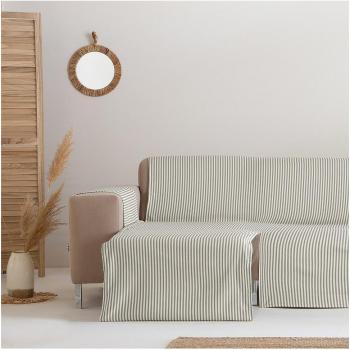 GAMUSI - Funda cubre sofá/chaise longue izquierdo Alicante rayas beige