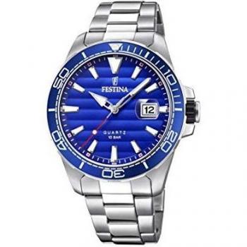 Festina Reloj Analógico para Hombre de Cuarzo con Correa en Acero Inoxidable F20360/1