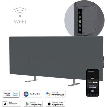 Radiador Eléctrico Infrarrojo Premium Eco Smart LED 700W Gris AENO