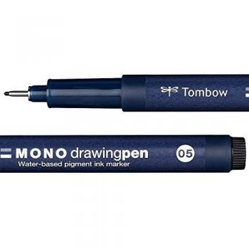 Rotulador Tombow MONO Drawing Pen Punta Fina 05 Negro