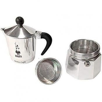 Cafetera Moka Bialetti Break 3 Tazas - Cafetera de Aluminio para Cocina, Compatible con Hornillos de Gas y Placas Eléctricas