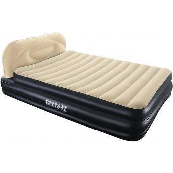 Bestway 67483 Cama de Aire Doble con cabecero, 150 x 200 cm