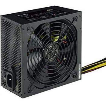 TooQ Ecopower II - Fuente de Alimentación ATX 650W con PFC Activo y Cooler Silencioso de 14cm, Negro Niquelado