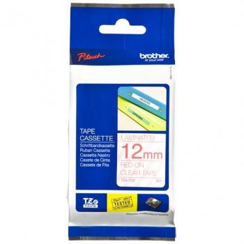 Brother TZe-132 - Cinta para impresora de etiquetas, 12 mm de ancho, color blanco sobre negro, compatible con impresoras de etiquetas Brother