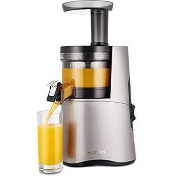 Licuadora Extractora de Jugo Hurom H-AA Alpha Series Gris con Mini Licuadora Gratis - Potente y Silenciosa