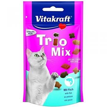 Vitakraft Trio Mix Fish | 60 g aperitivos para gatos