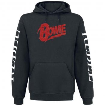 David Bowie Rebel Rebel Sudadera con Capucha Negro XXL
