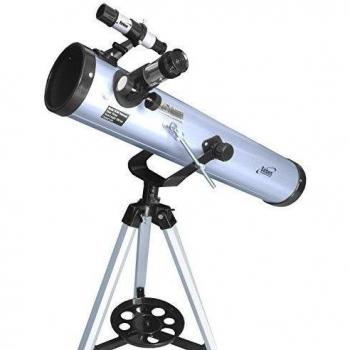 Seben 76/700 AZ - Telescopio astronómico de Espejos para niños Que Incluye un trípode de Aluminio y un Gran Juego de filtros para el Ocular