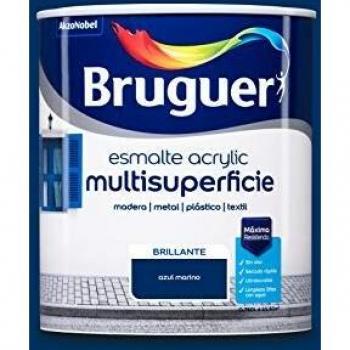 Bruguer Acrylic Multisuperficie Esmalte al agua Brillante Azul Marino 750 ml