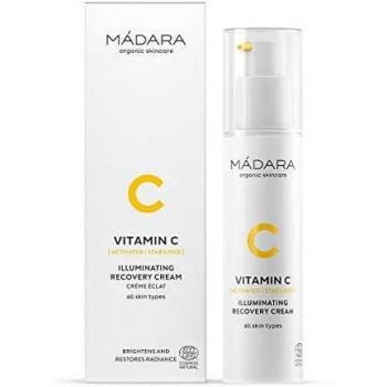 MÁDARA Organic Skincare Vitamin C Illuminating Recovery Cream 50 ml - Hydrating, Brightening, All Skin Types, Vegan