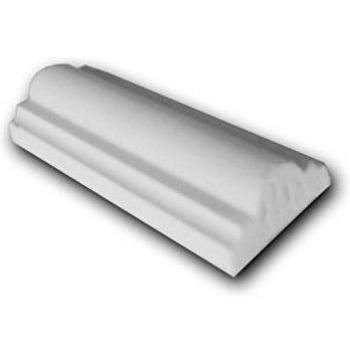 Barandilla Clásica Flexible con Curvas Rústicas PX120F - Moldura Decorativa de Poliestireno para Pared y Techo, 2 m