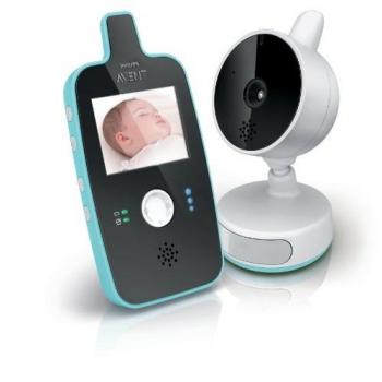 Philips Avent SCD603/00 -  Vigilabebés con cámara, alcance de 150 m, Pantalla LCD de 2,4 pulgadas con visión diurna y nocturna, activación de pantalla automática