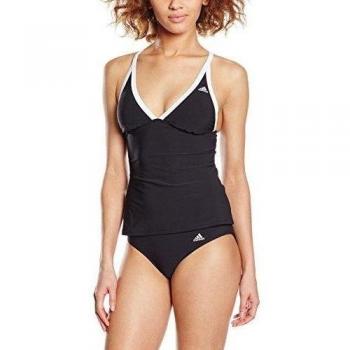 adidas I SW Tankini - Bañador para mujer, color negro / blanco , talla 40