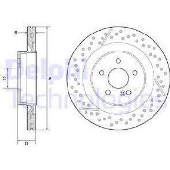 Disco de freno DELPHI BG9211C