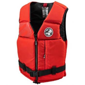 Chaleco Salvavidas Baltic Mist Rojo XL para Pesca y Navegación 90+ KG