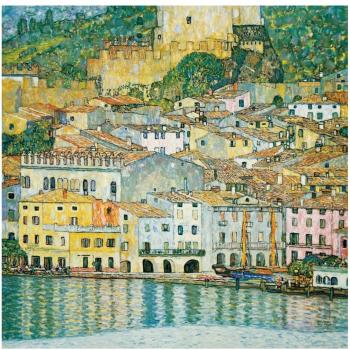 Puzzle de arte en madera Klimt El Lago de Garda - 750 piezas
