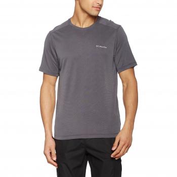 Columbia Sun Ridge – Camiseta de Manga Corta para Hombre, Hombre, Color Shark, tamaño Small