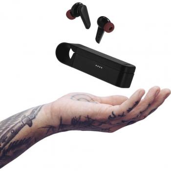 Auriculares Bluetooth In-Ear True Wireless Hama Spirit Pocket Negro con Control Táctil y Estuche de Carga