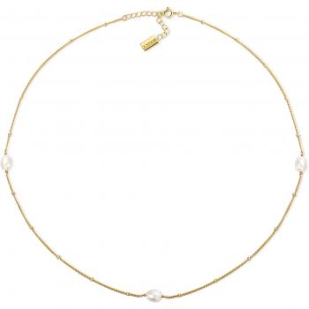 Ailoria Suki Women's Necklace - 925 Sterling Silver Gold-Plated with Freshwater Pearl